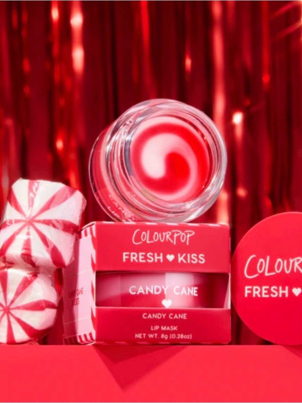 ColourPop Fresh Kiss Candy Cane Lip Mask
